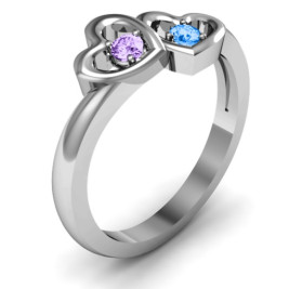 Twin Hearts Ring