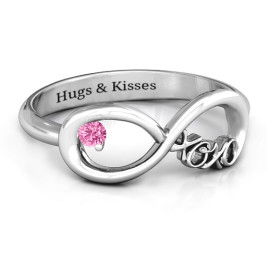 XOXO Infinity Ring