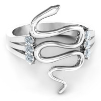 Zig Zag Snake Ring