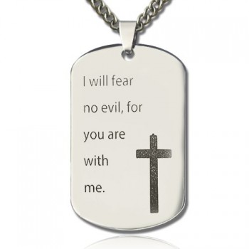 Military Dog Tag Name Necklace