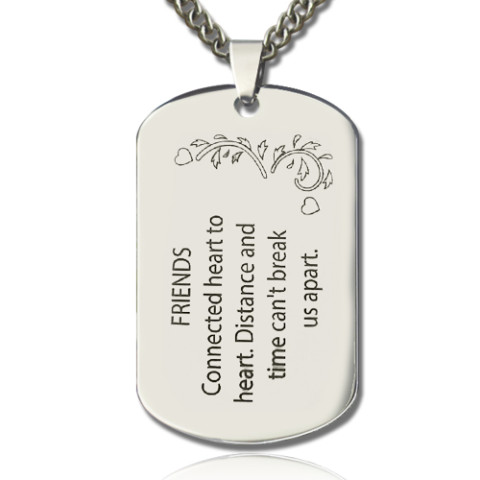 Best friend dog clearance tag and necklace