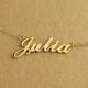 Solid Gold 18ct Julia Style Name Necklace