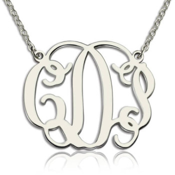 Personalised Taylor Swift Monogram Necklace Sterling Silver