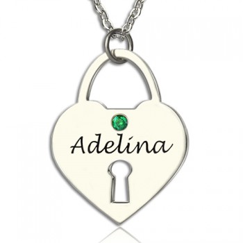 Personalised Heart Keepsake Pendant with Name Sterling Silver