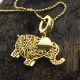 Personalised Elephant Necklace with Name  Birthstone 18ct Gold Plated