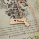 Massachusetts State Shaped Necklaces With Heart  Name Rose Gold