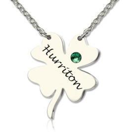 Clover Good Luck Charms Shamrocks Necklace Sterling Silver