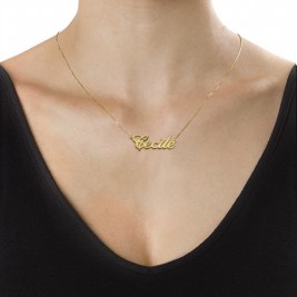 18ct Gold and Diamond Name Necklace	