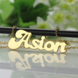 Ghetto Cute Name Necklace 18ct Gold Plated