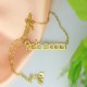 Nameplate Necklace 18ct Gold Plating "Rebecca"