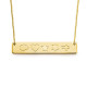 18ct Gold Plated Icon Bar Necklace	