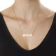 18ct Gold Plated Icon Bar Necklace	
