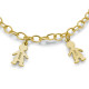 18ct Gold Plated Silver Engraved Kids Bracelet