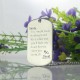 Man's Dog Tag Love and Family Theme Name Necklace