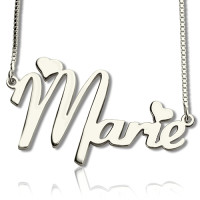 Personalised Cute Name Necklace Sterling Silver