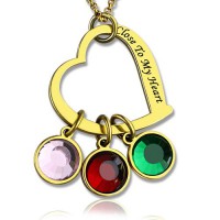 Personalised Close to My Heart Necklace 18ct Gold Plated