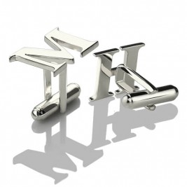 Best Designer Cufflinks with Initial Sterling Silver