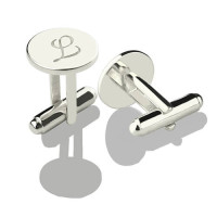 Cool Initial Cuff links Sterling Silver