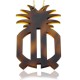 Customised Acrylic Two Initials Monogram Pineapple Necklace