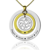 Grandma Family Tree Names Necklace