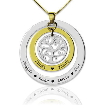 Grandma Family Tree Names Necklace