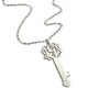 Personalised Key Necklace Sterling Silver with Monogram