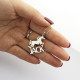 Personalised Horse Name Necklace for Kids Silver