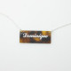 Personalised Acrylic Bar Carrie Name Necklace