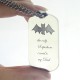 Man's Dog Tag Bat Name Necklace