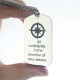 Compass Man's Dog Tag Name Necklace