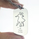 Dancing Theme Dog Tag Name Necklace