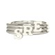 Personalised Women's Midi Initial Ring Sterling Silver