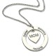 Family Names Necklace For Mom Sterling Silver