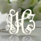 Personalised Taylor Swift Monogram Necklace Sterling Silver