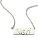 Personalised Nameplate Bar Necklace Sterling Silver