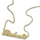 18ct Gold Plated Full Birthstone Carrie Name Necklace