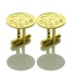 Engraved Cufflinks with Monogram 18ct Gold Plated