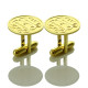 Engraved Cufflinks with Monogram 18ct Gold Plated