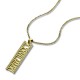18ct Gold Plated Roman Numeral Necklace With Birthstone