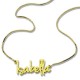 Small Name Necklace For Women in 18ct Gold Plated
