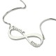 Personalised Infinity Symbol Necklace Double Name