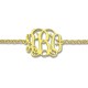 18ct Gold Plated Monogram Bracelet