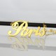 Paris Hilton Style Name Necklace 18ct Solid Gold