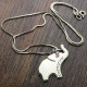 Good Luck Gifts - Elephant Necklace Engraved Name