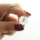 Personalised Initial Discs Necklace Silver