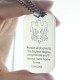 Man's Dog Tag Eagle Name Necklace