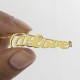 Twitter At Symbol Name Necklace 18ct Gold Plated