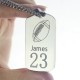 Man's Dog Tag Rugby Name Necklace