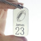 Man's Dog Tag Rugby Name Necklace