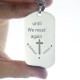 Remembrance Dog Tag Name Necklace